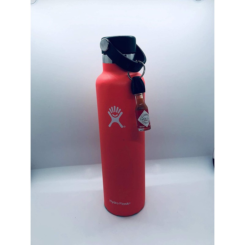 Hot Sauce Keychain with real mini Tabasco Sauce bottle