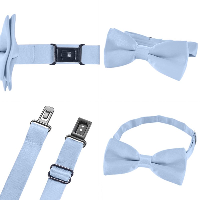 DonDon Father-son bow tie set in partner look, already tied