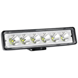 Willpower 1 x Mini LED Work Light Bar 6 Inch 18 W LED Headlight 12 V 24 V Spot Additional Headlight Waterproof LED Light Bar for Car Tractor Off-Road SUV UTV ATV 4 x 4