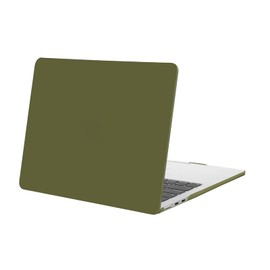 MOSISO Compatible with MacBook Air 13 inch Case 2025 2024 2023 2022 Release M3 A3113 M2 A2681 Touch ID, Protective Plastic Hard Shell Cover Compatible with MacBook Air 13.6 inch Case, Olive Green