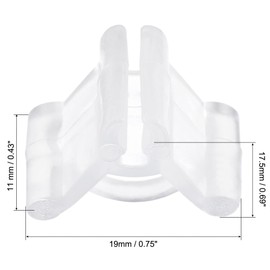 TOP-VIGOR Pflanzen-Veredelungsklammer, 2,2 mm, spezieller Tomatensämling, transparenter Clip, Auberginenklemme, Steckverbinder, Gartenwerkzeuge, verstellbare Pflanzenclips zur Unterstützung von