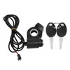 Electric Bike Throttle Grip Kit Speed Handlebars with Blue Font