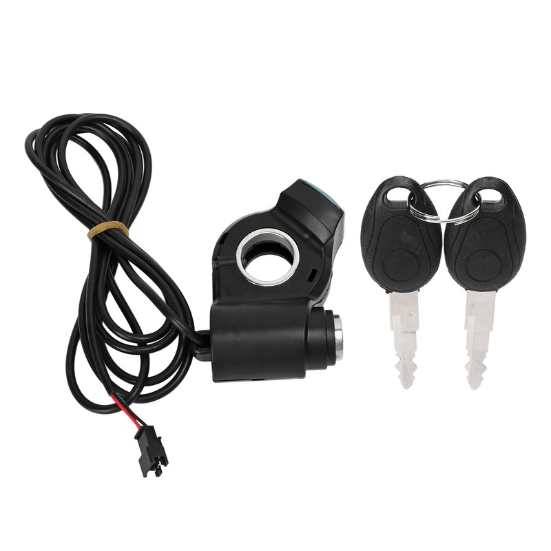 Electric Bike Throttle Grip Kit Speed Handlebars with Blue Font