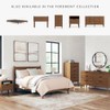 Signature Design by Ashley Fordmont Mid-Century Modern Panel Headboard, Full,