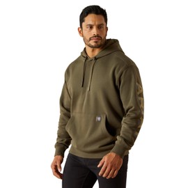 ARIAT Rebar Lightweight Logo Hoodie, Grape Leaf, Large