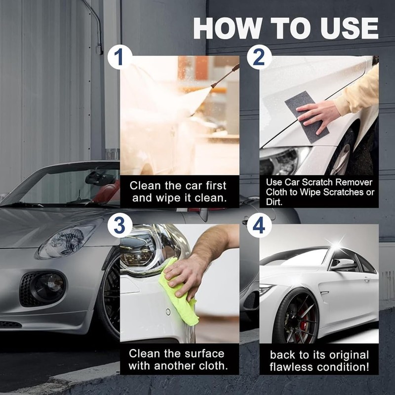 Comphic Nano Glitter Cloth, Nano Glitter Cloth Car Scratch Remover,