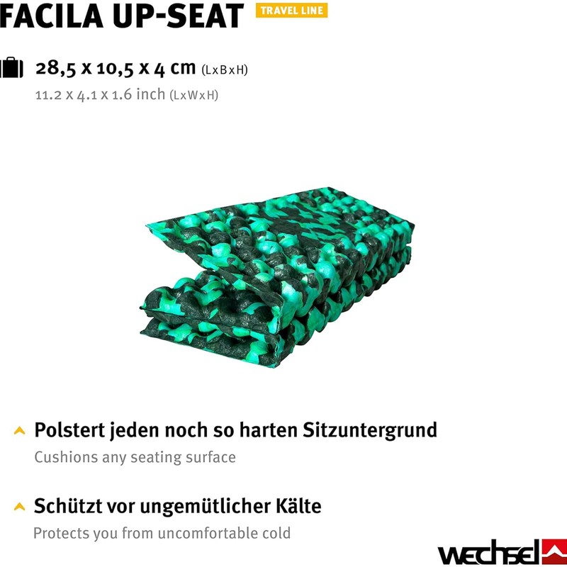 Wechsel Facila UpSeat Thermal Seat Cushion Outdoor Cushion Camping Cushion