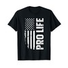 Pro Life Us Flag T-Shirt