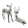 FRANK FLECHTWAREN Decorative Figurine, Deer & Deer, Set of 2,