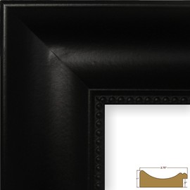 Craig Frames Lenox Ornate, Traditional Black Picture Frame, 8.5 by 11-Inch