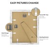 Hongkee 8x10 Picture Frame, Made of Real Glass and Wooden