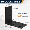 3"x3" Heavy Duty L Brackets, 90 Degree Galvanized Corner Brace,