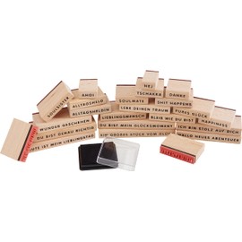 24-Piece Stamp Set Versatile with Ink Pad