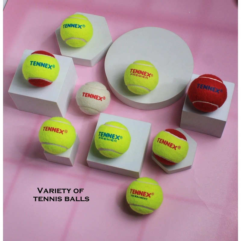 TENNEX Rubber Tennis Ball, Size Standard, (Yellow)