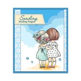 LZBRDY Reunite Friendship Clear Stamps & Dies Set - Scrapbooking, Card Making, DIY Crafting Supplies