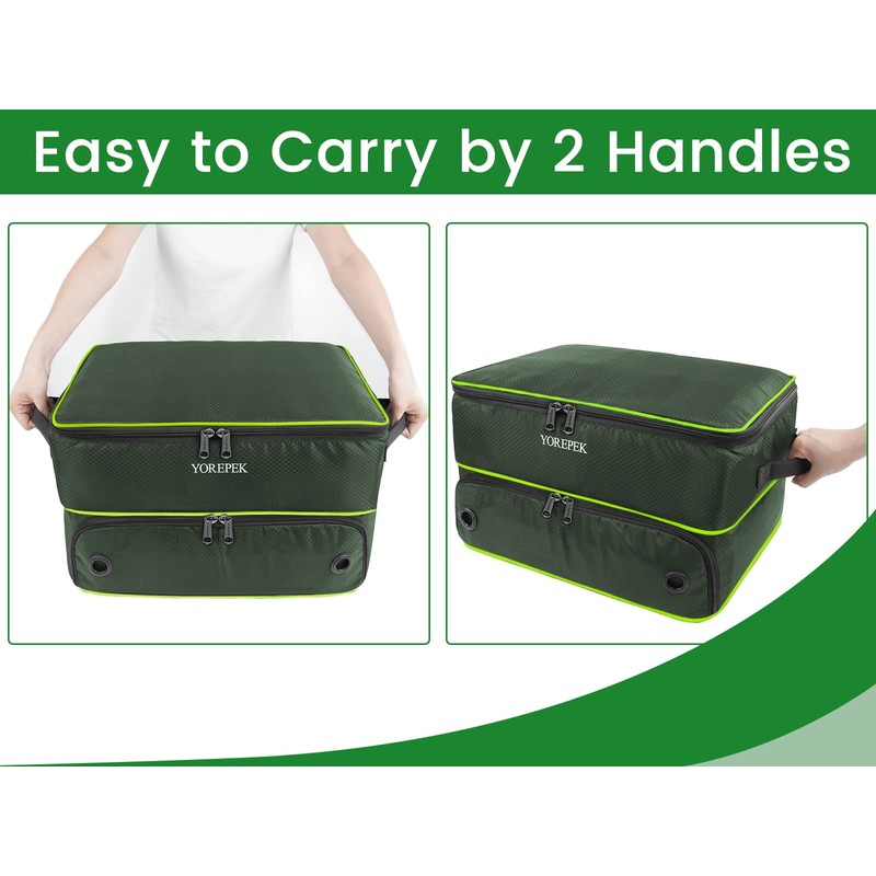 YOREPEK 2 Layer Golf Trunk Organizer Storage for 2 Pair