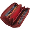 myledershop Large Full-Grain Leather Women's Purse/Purse/Wallet/Purse All Around with Liana