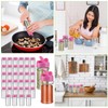 36 Pcs Plastic Spice Jars with Shaker Lids, 5.5oz, Pink