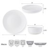 Mikasa Macie Bone China Lightweight Chip Resistant 12 Piece Dinnerware