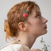 2 Pcs Strawberry Hair Claw Clips Acetate Hair Claw Fruit