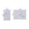 Aotunbey, 2 Pack Resin Paperclip Shape Bookmark Silicone Mold 9-Cavity