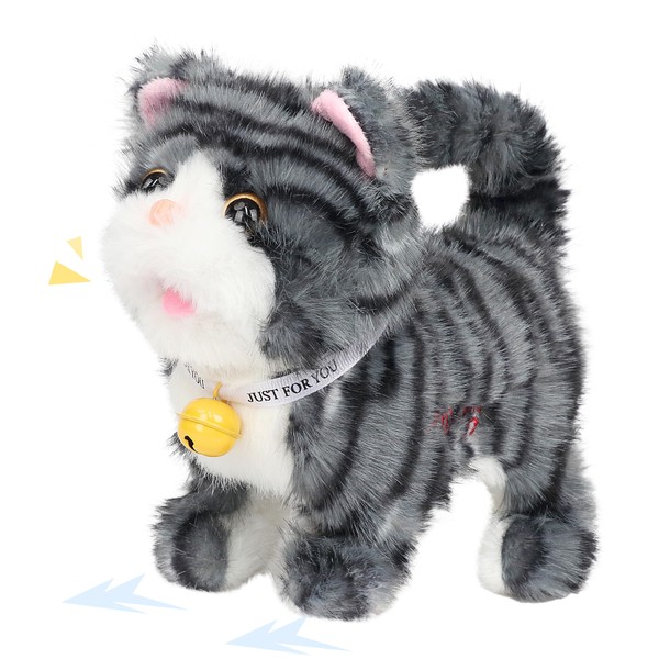 Easfan 7" Walking Plush Kitty Toy Repeat What Say Stuffed
