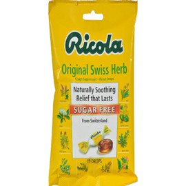 Ricola Cough Suppressant Throat Drops, Swiss Herb, Sugar Free, 19 ct