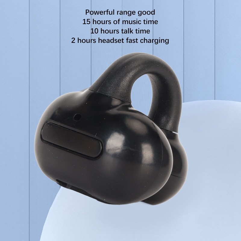 Clip On Wireless Earphone Bluetooth 5.3 Stereo Single Ear Open