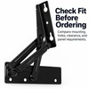 2-Pack 80° Spring-Assisted Lift-Up Hinges for Cabinet Doors & Furniture