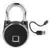 Smart Fingerprint Padlock Sensitive 20 Sets Large Storage Capacity Keyless