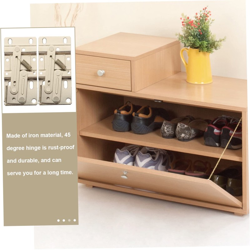 SEWACC 2pcs Tip Out Tray Hinges Durable Self Closing Pivot
