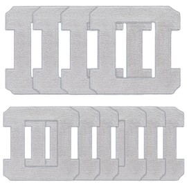 Pack of 10 Cleaning Pad Replacement Parts for Ecovacs Winbot W2 Omni / W2 / W1 Pro / W1 Window Cleaning Robot Microfibre Wipes Reusable & Washable, Effectively Clean Dust from Windows