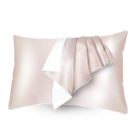 Pure Silk Pillowcase 100% Silk One Side 22 Momme Silk Pillowcase 43cm x 63cm Envelope Type Pillowcase Hair Care Pillow Cover Silk Hair Skin Ash Grey