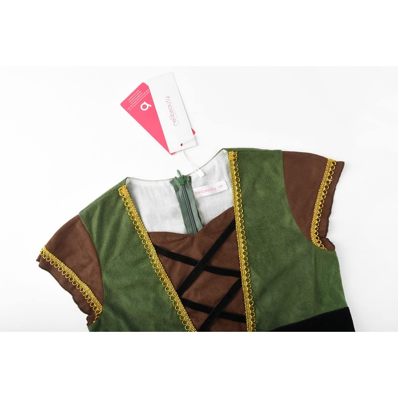 ReliBeauty Archer Costume Children Girls with Cape, 120