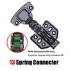 JinBoCheng 4 Pack Soft Close Cabinet Hinges，Black Hinges 100 Degree