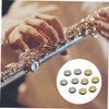 Levemolo 10pcs Flute Open Hole Key Plugs for Musicians Portable