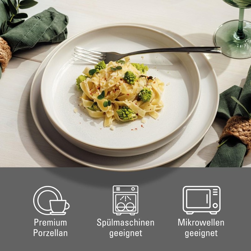 Like Villeroy & Boch Crafted Cotton Plate Deep 21.5 cm