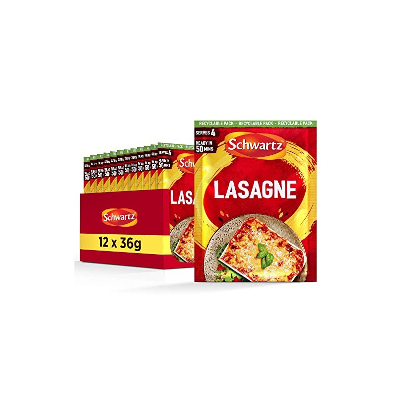 Schwartz Lasagne Recipe Mix 36 G | Serves 4 |
