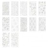 12Pcs Flower Stencils PET Stencils for Crafts Painting Floral Mandala