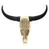 Pacific Giftware Wall Relief Cattle Skull with Decorations 33 cm