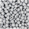 BeadTin Grey Opaque 8mm Faceted Round Craft Beads (450pcs)