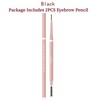 Eyebrow Pencil,2Pcs Professional Micro Brow Pencil with Spoolie Brush,Longwearing Waterproof