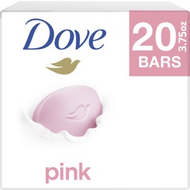 Dove Beauty Bar For Softer Skin Pink More Moisturizing Than Bar Soap 3.75 oz 20 Bars