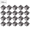 100 pieces 9 mm square rivets, pyramid shaped dot rivet