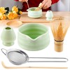 IODOO Matcha Whisk Set Matcha Whisk Holder Bamboo Matcha Whisk