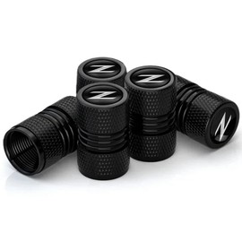 Metal Tire Valve Stem Cap Covers Z Emblem Air Valve Cap Set Dust Proof Leak-Proof Air Cover Compatible with 350Z 370Z Z34 Z33 Accessories (B)