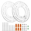 2 Pack Universal Light Fixture Mounting Bracket, 4 Inches Diameter
