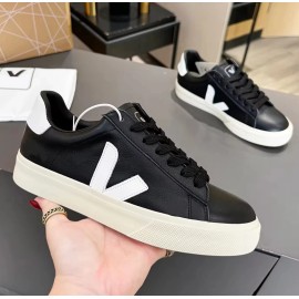 2026 Couple Casual Breathable Low-Top Shoes Black White V-Logo Genuine Leather Platform Sneakers Daily Streetwear White ShoesColor: White gray, EUR Size: 38