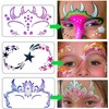 FOLANDO Face Paint Stencils, 16 Pcs Reusable Face Painting Stencil
