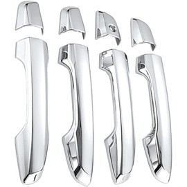 Protector de moldura para manija de puerta exterior chapado en cromo, cubierta de puerta lateral exterior de ABS, compatible con Honda CR-V 2017-2022